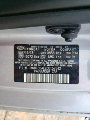 2013 Hyundai Veloster Turbo VIN: KMHTC6AE2DU157542 Lot: 62427084