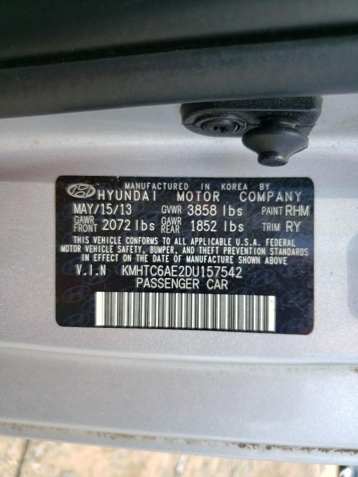 KMHTC6AE2DU157542 2013 Hyundai Veloster Turbo