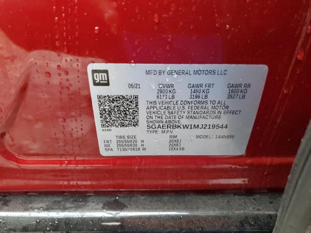 2021 Buick Enclave Essence VIN: 5GAERBKW1MJ219544 Lot: 60921504