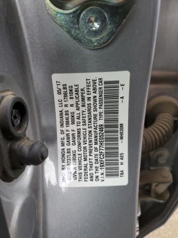 2017 HONDA CIVIC EX - 19XFC2F77HE052469