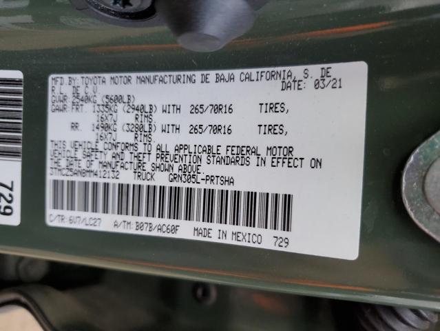 2021 TOYOTA TACOMA DOU - 3TMCZ5AN8MM412132