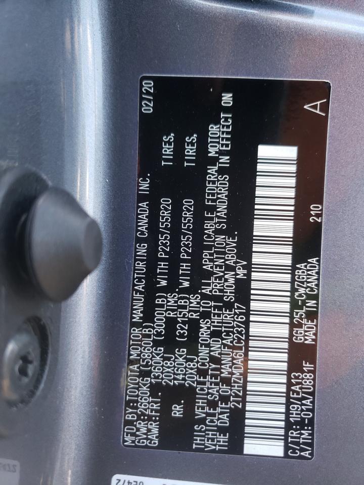 2T2HZMDA6LC237617 2020 Lexus Rx 350