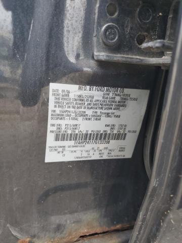 2007 Ford Five Hundred Sel VIN: 1FAHP24117G133208 Lot: 62664754