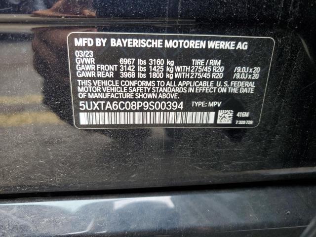 VIN 5UXTA6C08P9S00394 2023 BMW X5, Xdrive45E no.13