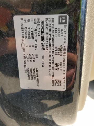 2011 Chevrolet Silverado C1500 Lt VIN: 3GCPCSE03BG193186 Lot: 61166854