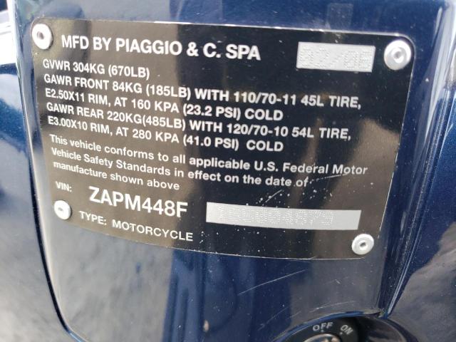 2006 VESPA LX 150 ZAPM448F165004879