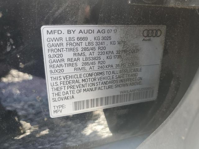 2018 Audi Q7 Premium Plus VIN: WA1LAAF70JD006521 Lot: 62359464