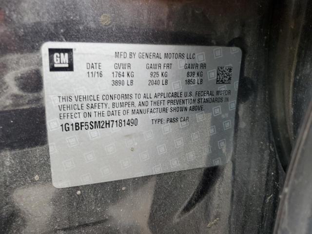 2017 CHEVROLET CRUZE PREM - 1G1BF5SM2H7181490