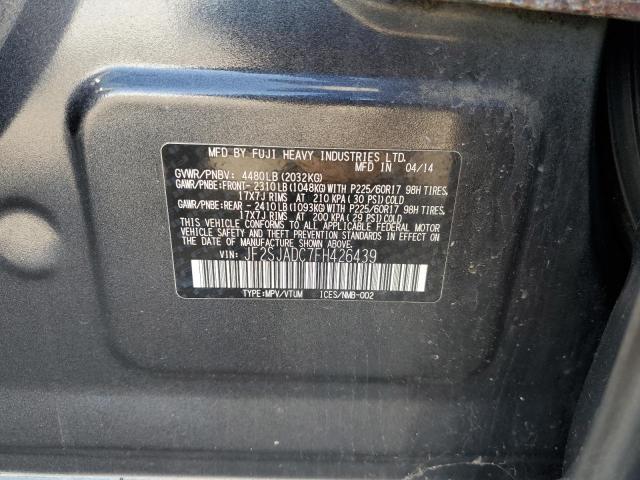 2015 Subaru Forester 2.5I Premium VIN: JF2SJADC7FH426439 Lot: 62568534
