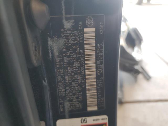 2020 TOYOTA CAMRY LE - 4T1E31AK0LU536216
