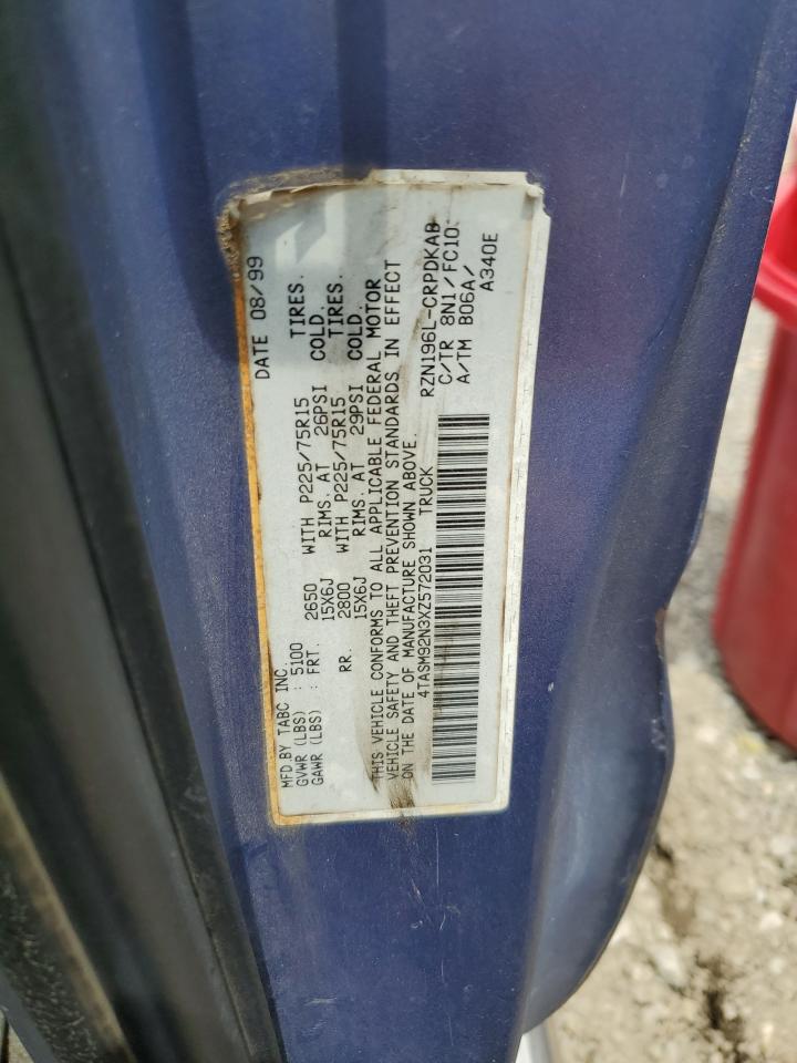 4TASM92N3XZ572031 1999 Toyota Tacoma Xtracab Prerunner