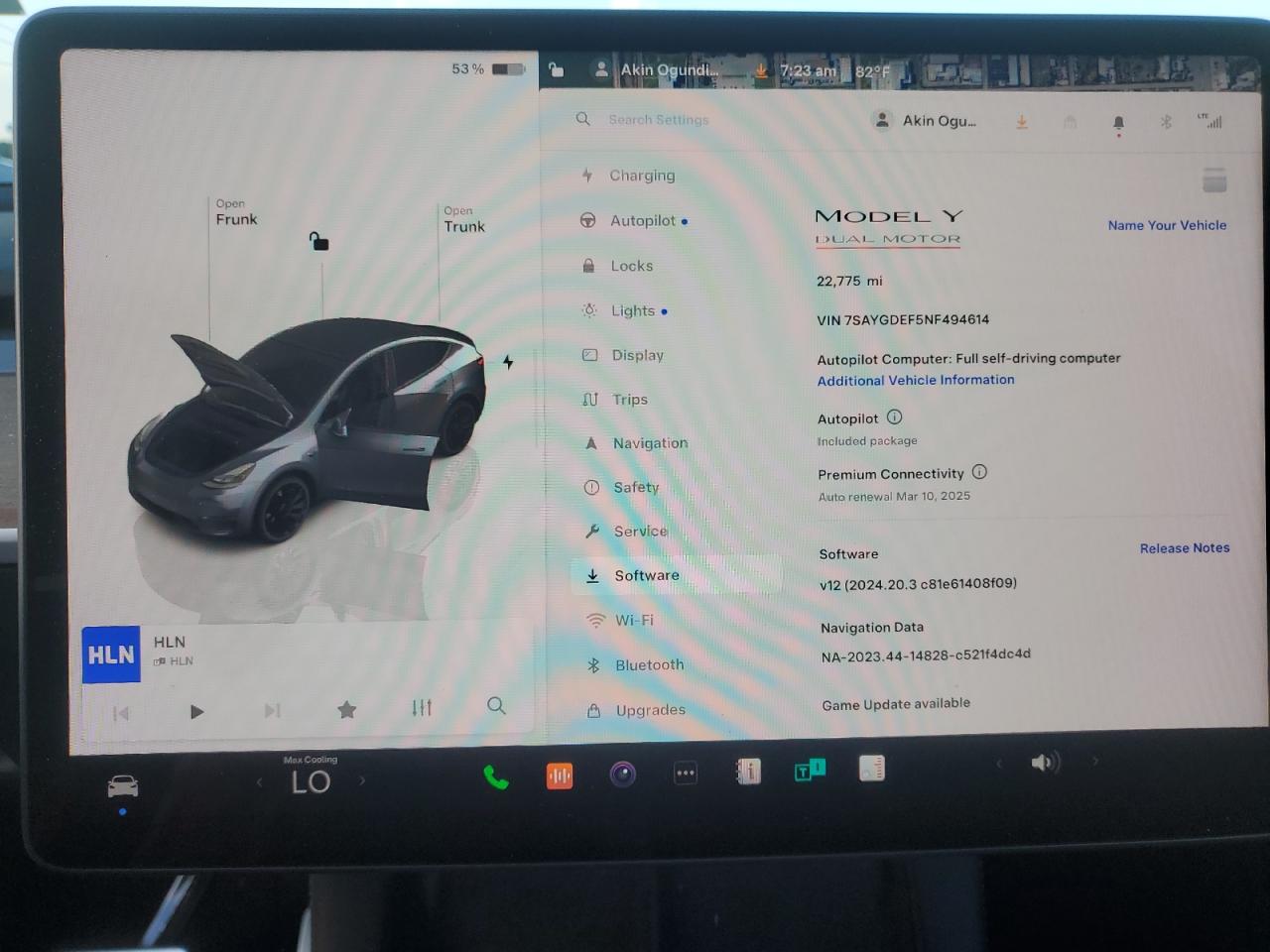 7SAYGDEF5NF494614 2022 Tesla Model Y