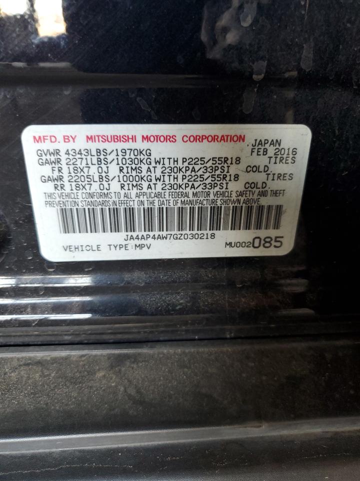 JA4AP4AW7GZ030218 2016 Mitsubishi Outlander Sport Sel