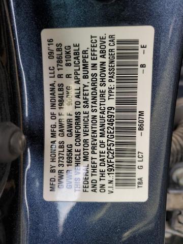 VIN 19XFC2F57GE246979 2016 Honda Civic, LX no.13