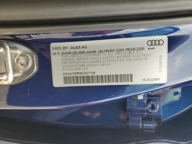 2016 AUDI A3 PREMIUM - WAUA7GFF0G1027169