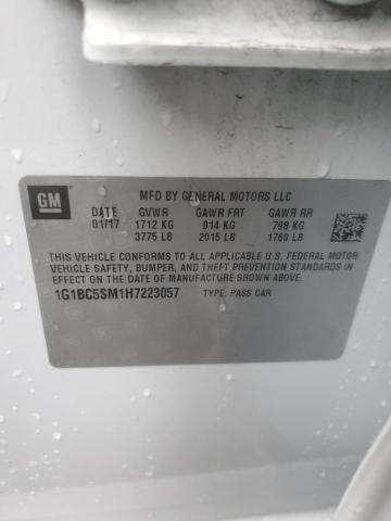 2017 CHEVROLET CRUZE LS - 1G1BC5SM1H7223057