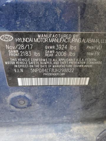 5NPD84LF8JH298822 2018 HYUNDAI ELANTRA - Image 12