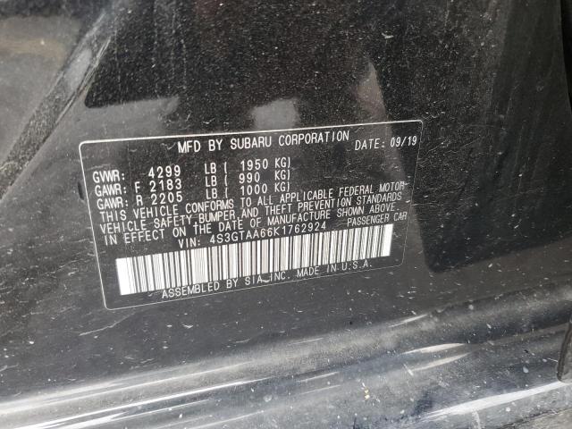 2019 Subaru Impreza VIN: 4S3GTAA66K1762924 Lot: 62724224