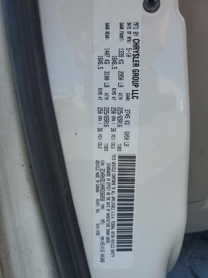 2D4RN3D10AR336058 2010 Dodge Grand Caravan Hero