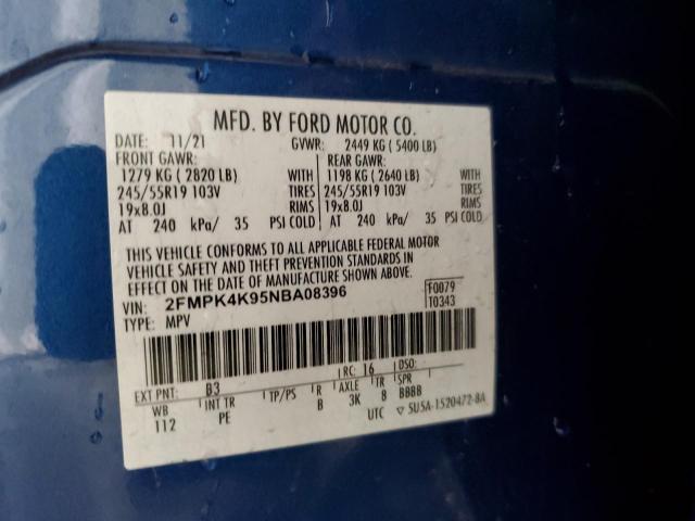 2FMPK4K95NBA08396 2022 FORD EDGE - Image 13