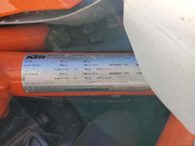 2022 KTM 1290 SUPER - VBKV39409NM952456