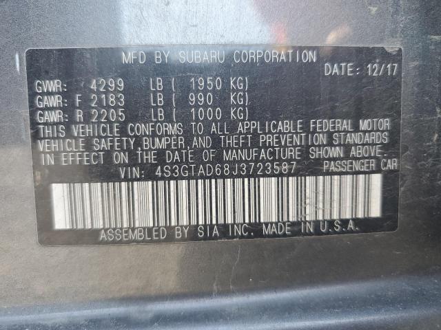 2018 Subaru Impreza Premium Plus VIN: 4S3GTAD68J3723587 Lot: 61397934