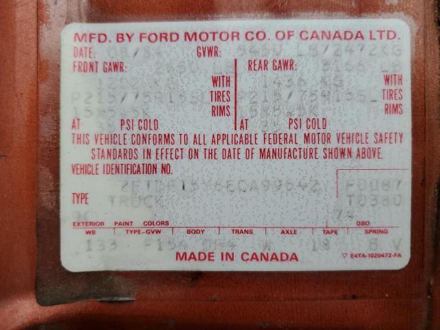 1984 Ford F150 VIN: 2FTDF15Y6ECA99542 Lot: 61275554
