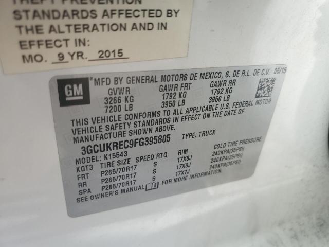 2015 CHEVROLET 1500 SILVE - 3GCUKREC9FG395805