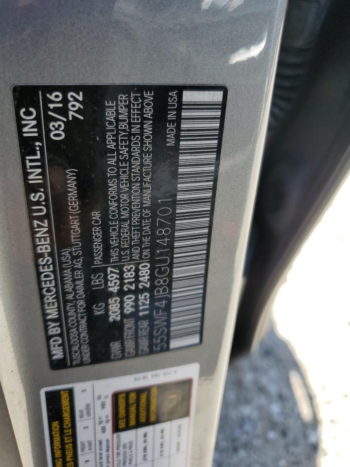 55SWF4JB8GU148701 2016 Mercedes-Benz C 300