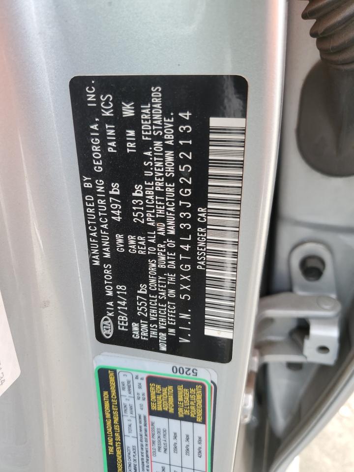 5XXGT4L33JG252134 2018 Kia Optima Lx