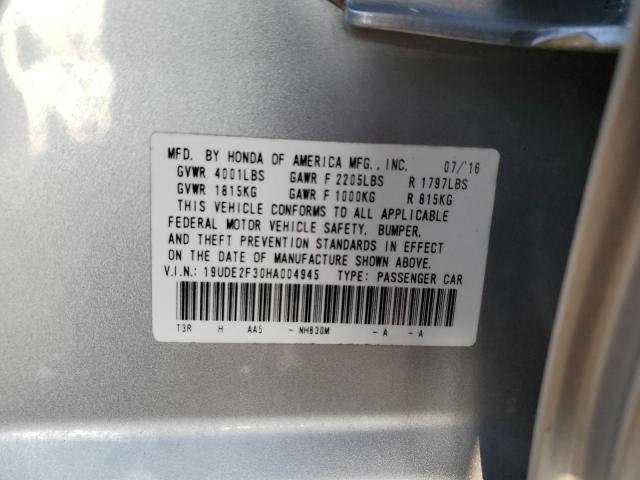 2017 ACURA ILX BASE W - 19UDE2F30HA004945