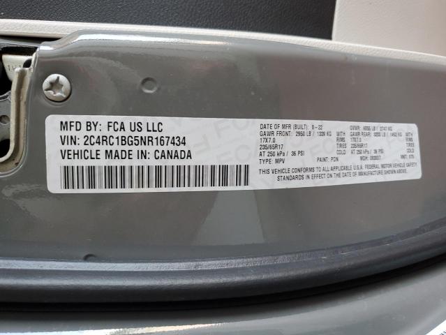 2C4RC1BG5NR167434 2022 CHRYSLER PACIFICA - Image 13