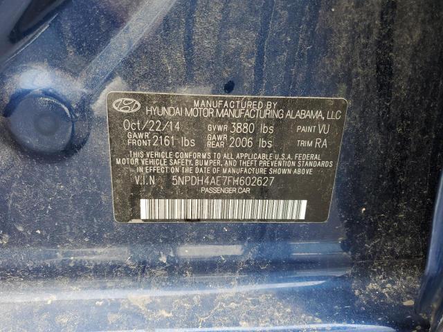 2015 HYUNDAI ELANTRA SE 5NPDH4AE7FH602627