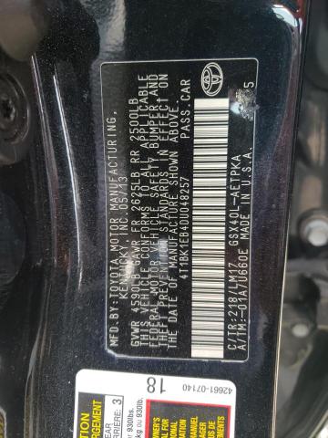 2013 Toyota Avalon Base VIN: 4T1BK1EB4DU048257 Lot: 56029054