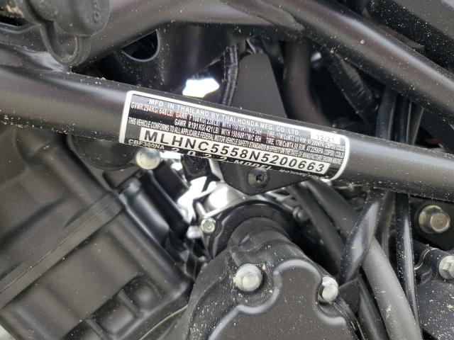 2022 HONDA CBF300 NA MLHNC5558N5200663