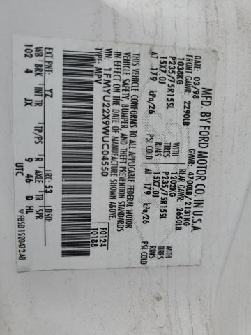 1998 Ford Explorer VIN: 1FMYU22X9WUC04550 Lot: 64814903