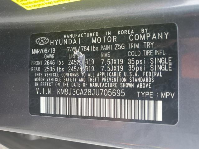 2018 HYUNDAI TUCSON VAL - KM8J3CA28JU705695