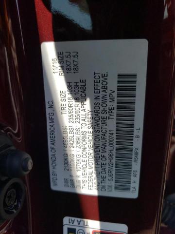 2017 HONDA CR-V TOURI - 5J6RW2H96HL000741