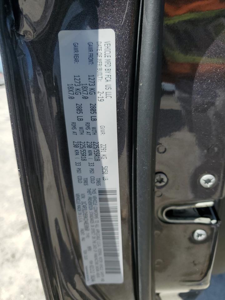 1C4PJLDB9KD403060 2019 Jeep Cherokee Limited