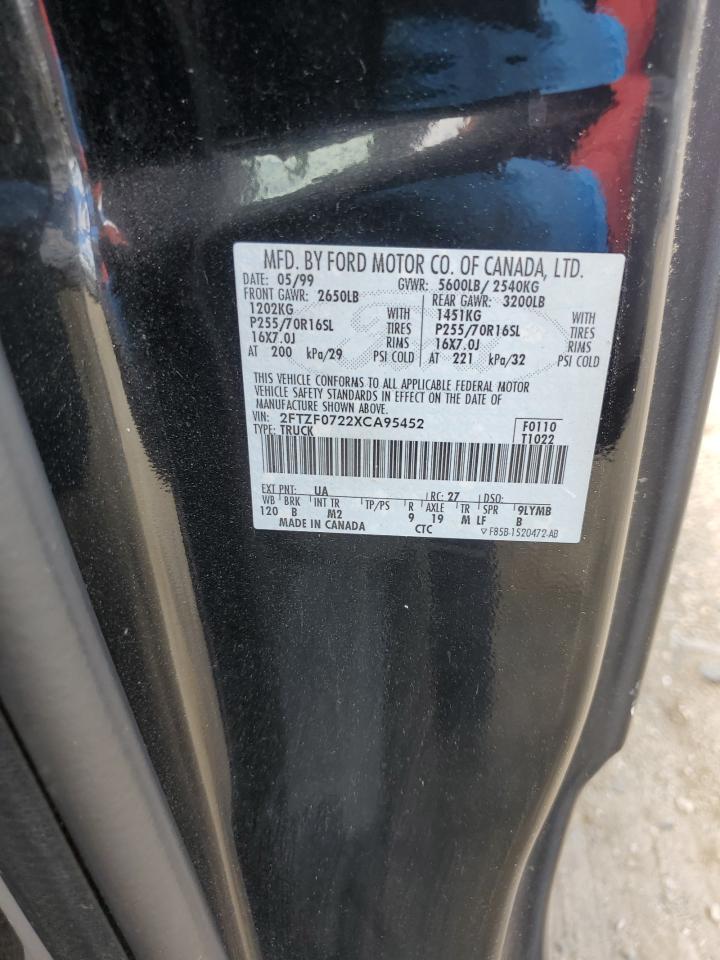 2FTZF0722XCA95452 1999 Ford F150