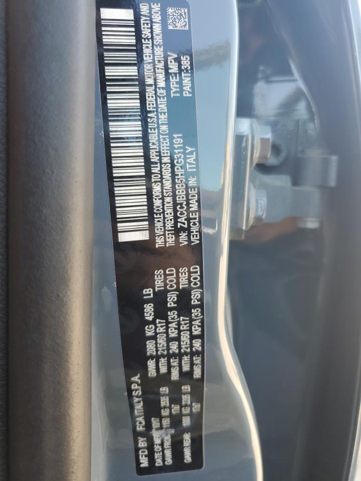 ZACCJBBB5HPG31191 2017 Jeep Renegade Latitude