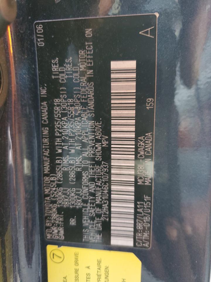 2T2HA31U46C107937 2006 Lexus Rx 330