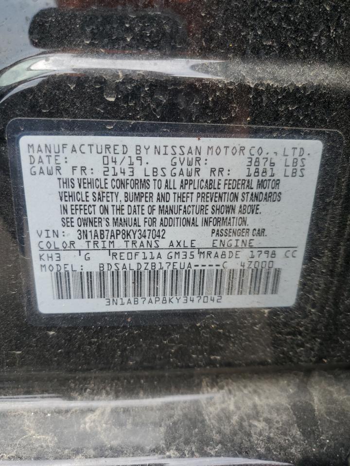 3N1AB7AP8KY347042 2019 Nissan Sentra S