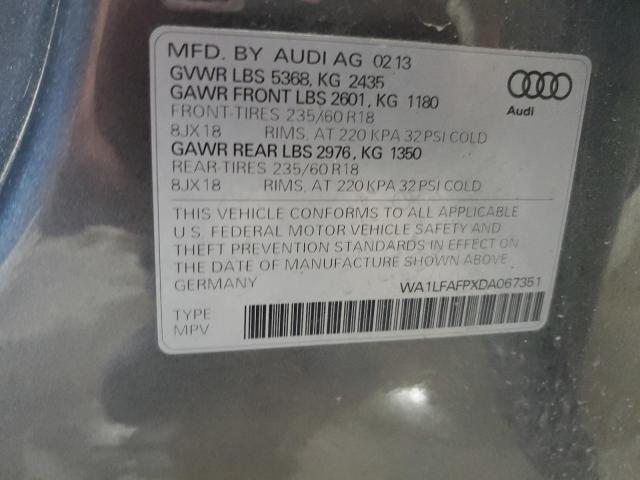 VIN WA1LFAFPXDA067351 2013 Audi Q5, Premium Plus no.14