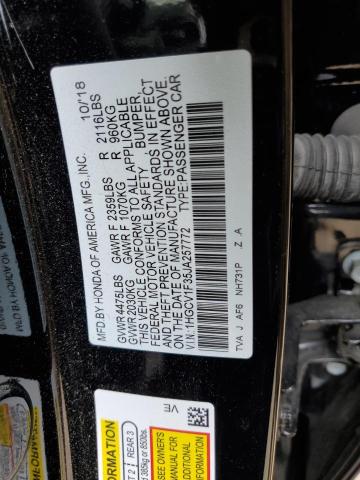 VIN 1HGCV1F35JA257772 2018 Honda Accord, Sport no.12