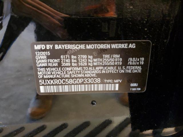 VIN 5UXKR0C58G0P33038 2016 BMW X5, Xdrive35I no.14