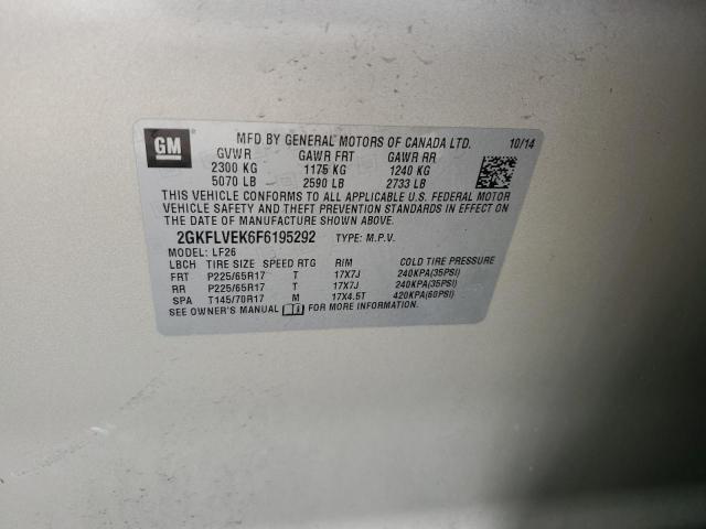 2015 GMC TERRAIN SL - 2GKFLVEK6F6195292