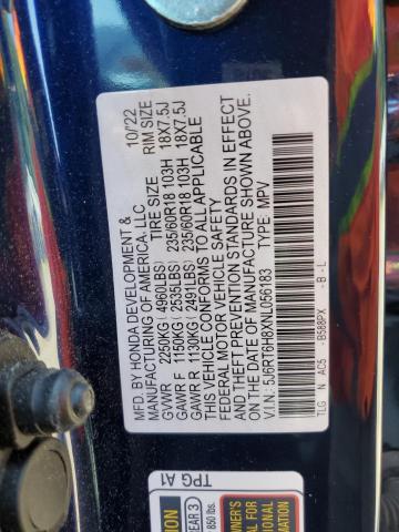 2022 HONDA CR-V EXL - 5J6RT6H8XNL056183