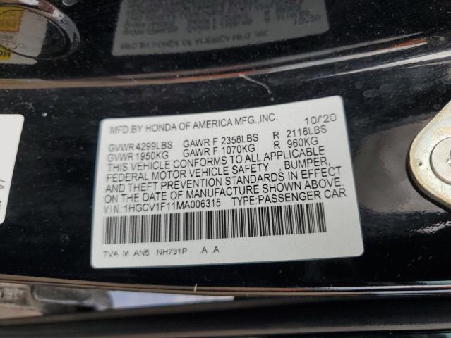 2021 HONDA ACCORD LX - 1HGCV1F11MA006315