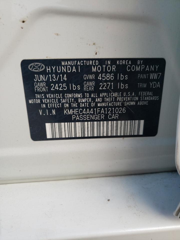 KMHEC4A41FA121026 2015 Hyundai Sonata Hybrid